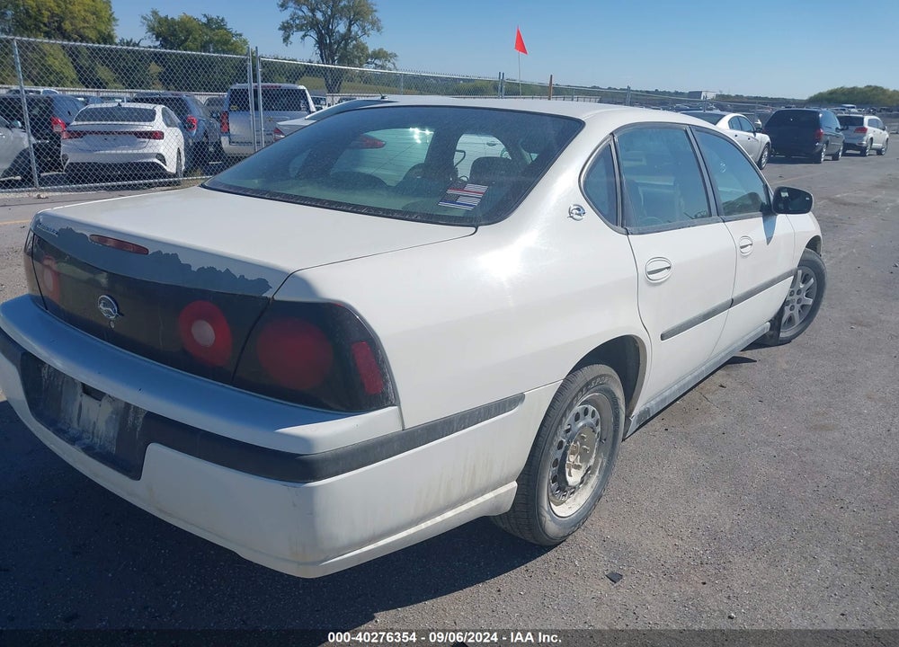 2004 CHEVROLET IMPALA VIN: 2G1WF52E349358759