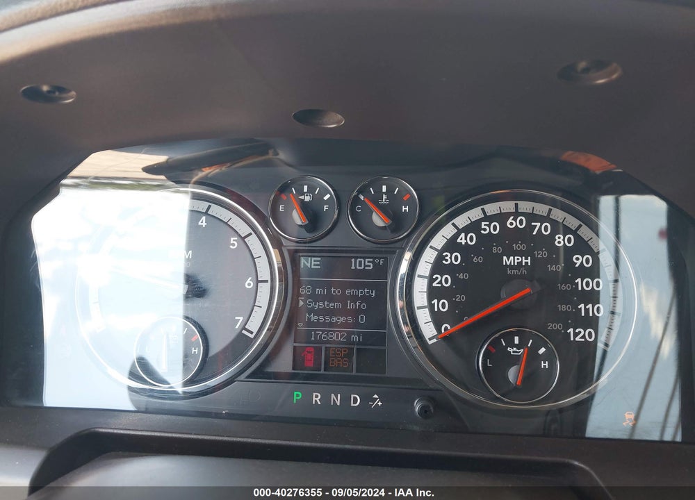 2009 DODGE RAM 1500 SLT/SPORT/TRX VIN: 1D3HB13T19S743140