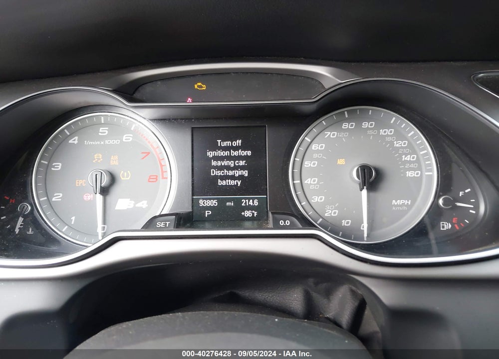 2013 AUDI S4 3.0T PREMIUM PLUS VIN: WAUKGAFL5DA219402