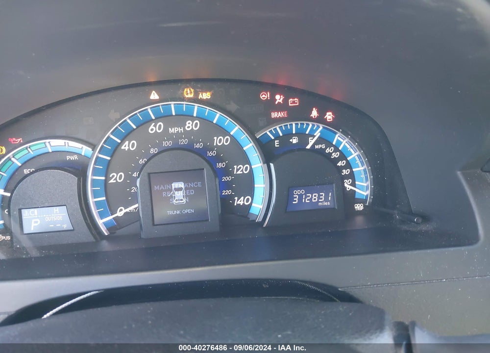 2012 TOYOTA CAMRY HYBRID XLE VIN: 4T1BD1FK8CU031016