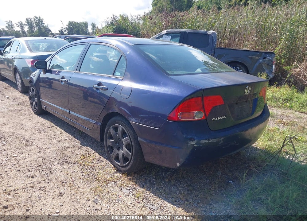 2007 HONDA CIVIC LX VIN: 1HGFA16597L093708
