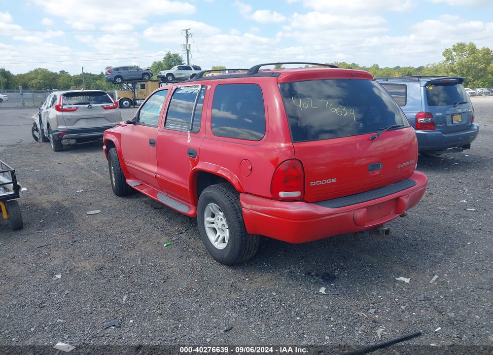2002 DODGE DURANGO SLT PLUS VIN: 1B4HS58N72F188507