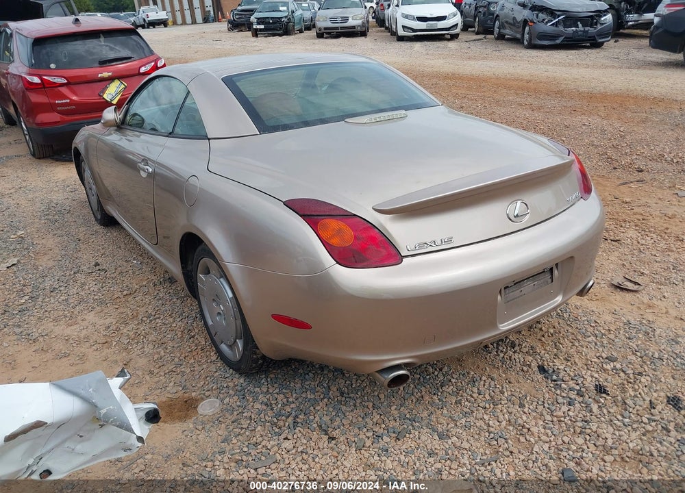 2004 LEXUS SC 430 VIN: JTHFN48Y540058283