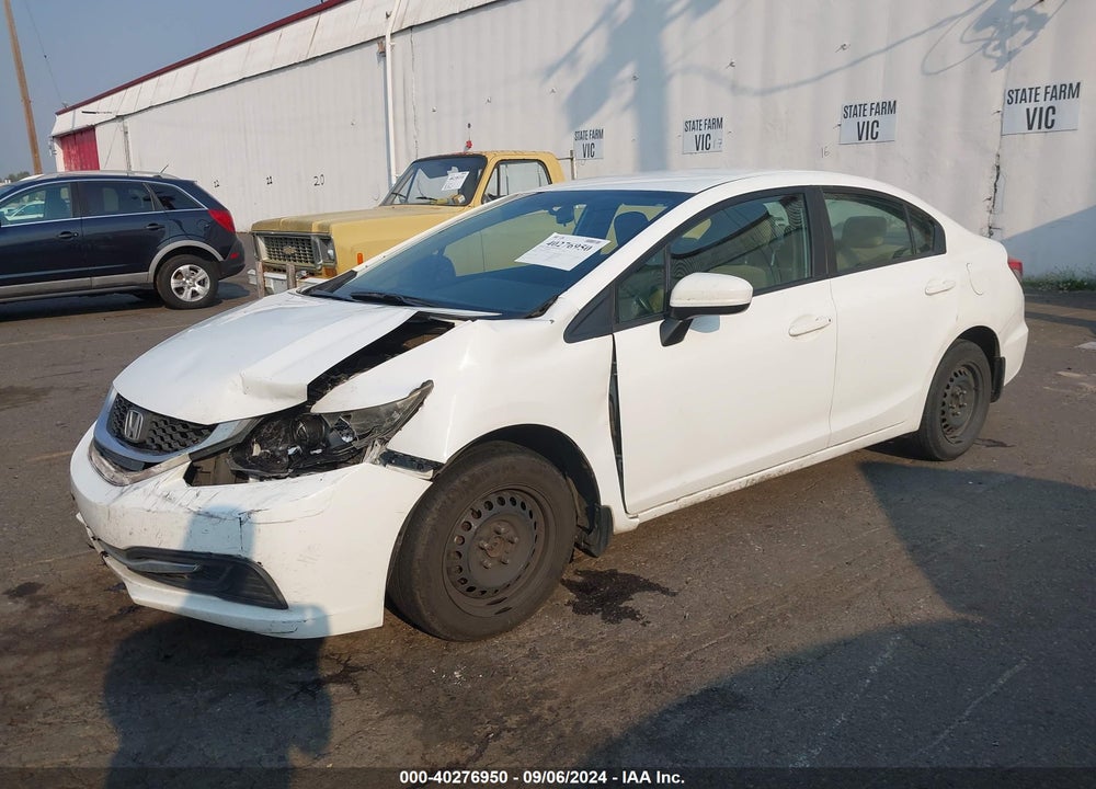 2014 HONDA CIVIC LX VIN: 19XFB2F58EE046130