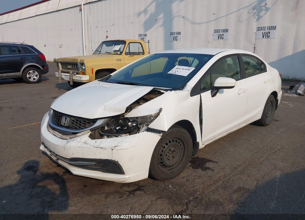 2014 HONDA CIVIC LX VIN: 19XFB2F58EE046130