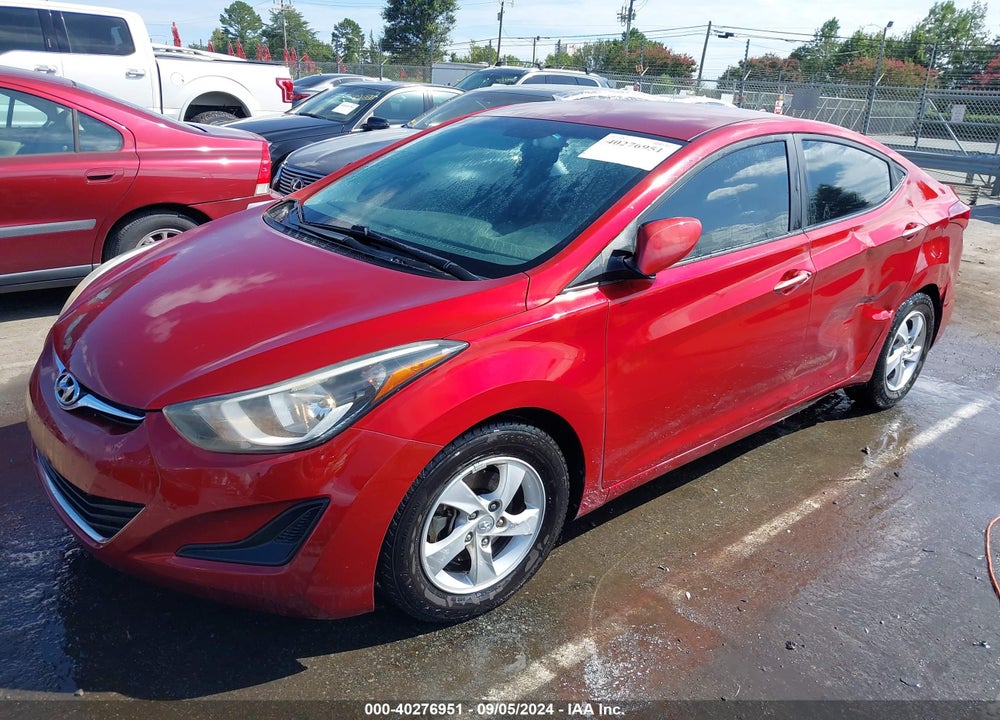 2014 HYUNDAI ELANTRA SE VIN: 5NPDH4AE5EH546377
