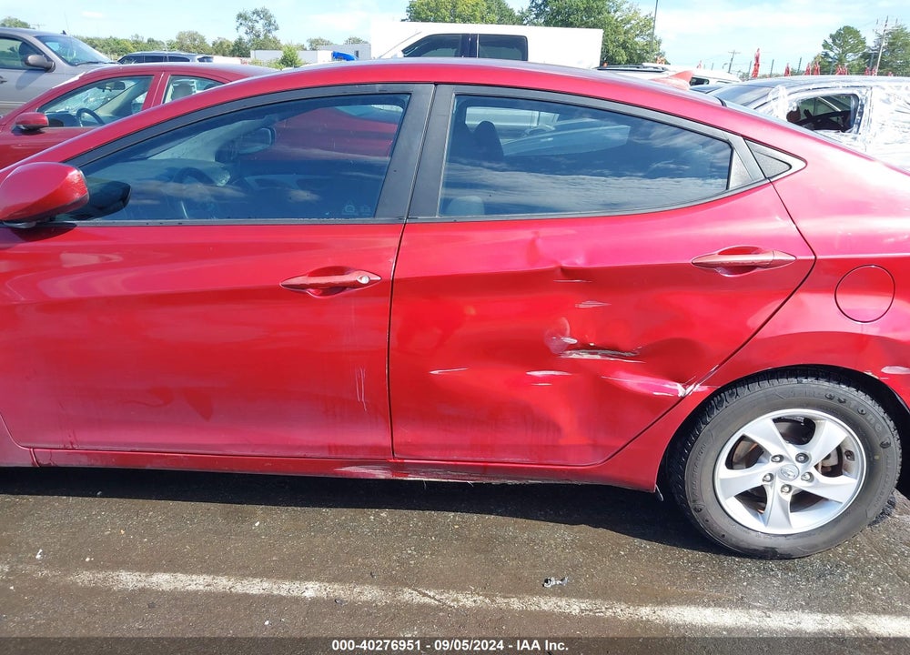 2014 HYUNDAI ELANTRA SE VIN: 5NPDH4AE5EH546377