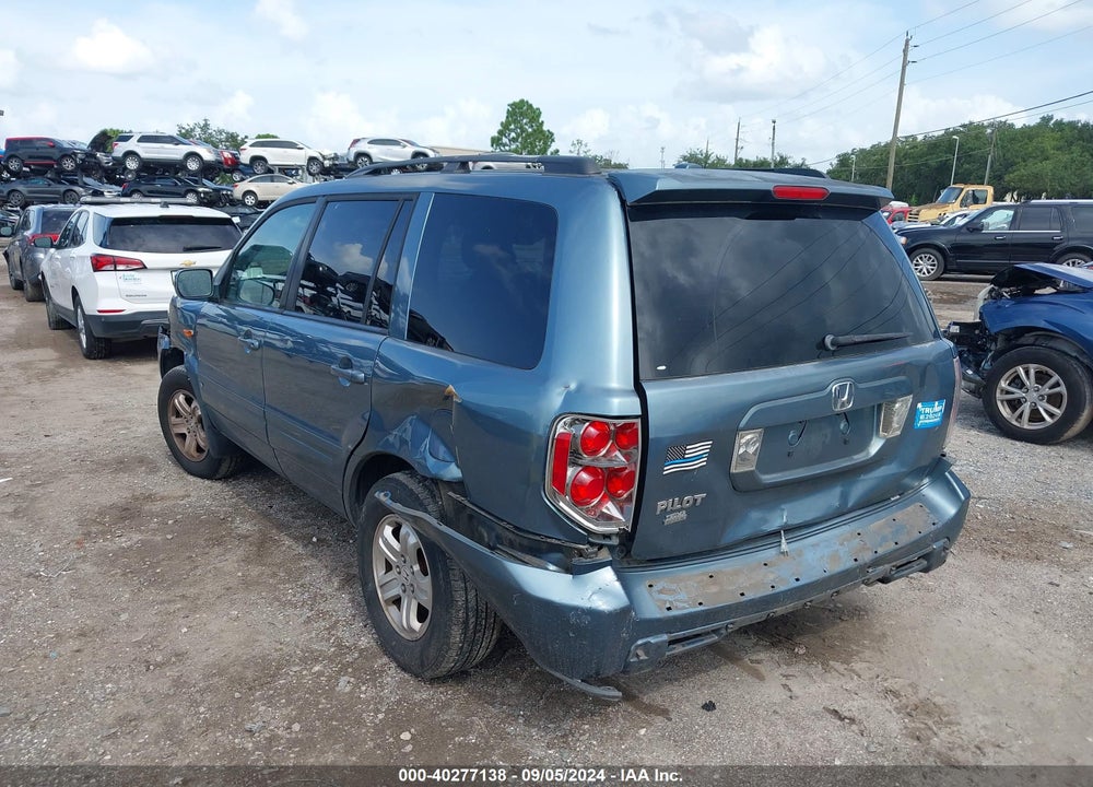 2008 HONDA PILOT VP VIN: 5FNYF28278B012288