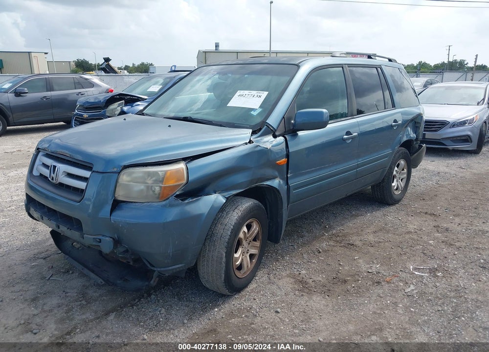 2008 HONDA PILOT VP VIN: 5FNYF28278B012288