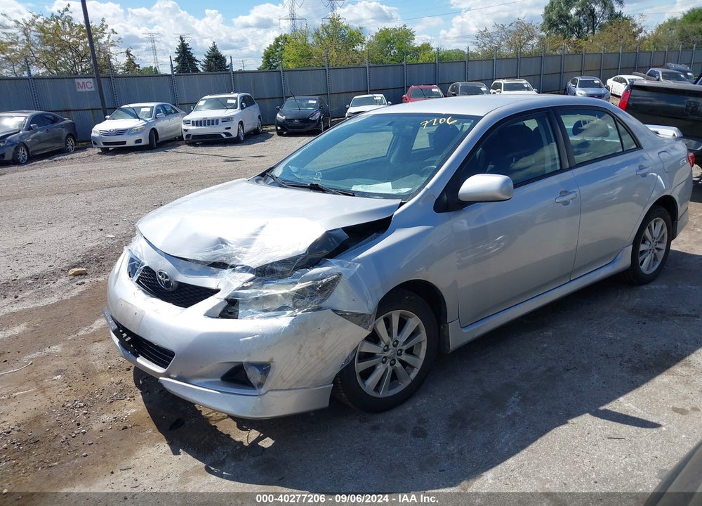 2010 TOYOTA COROLLA S VIN: 2T1BU4EE0AC418199