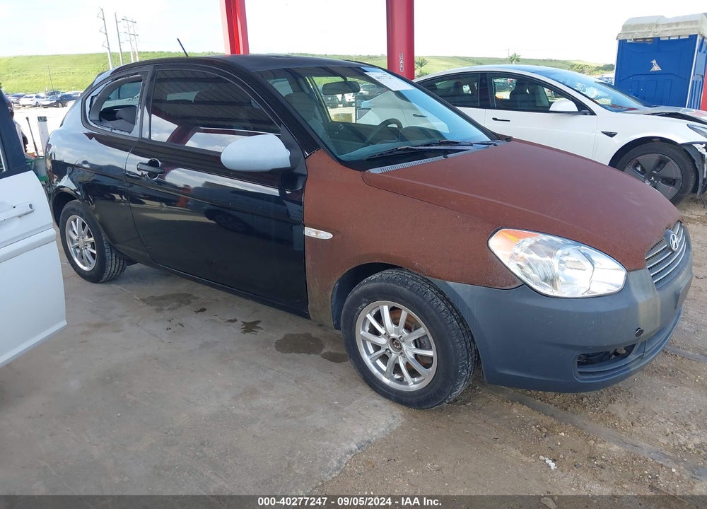 2007 HYUNDAI ACCENT GS VIN: KMHCM36C67U024953