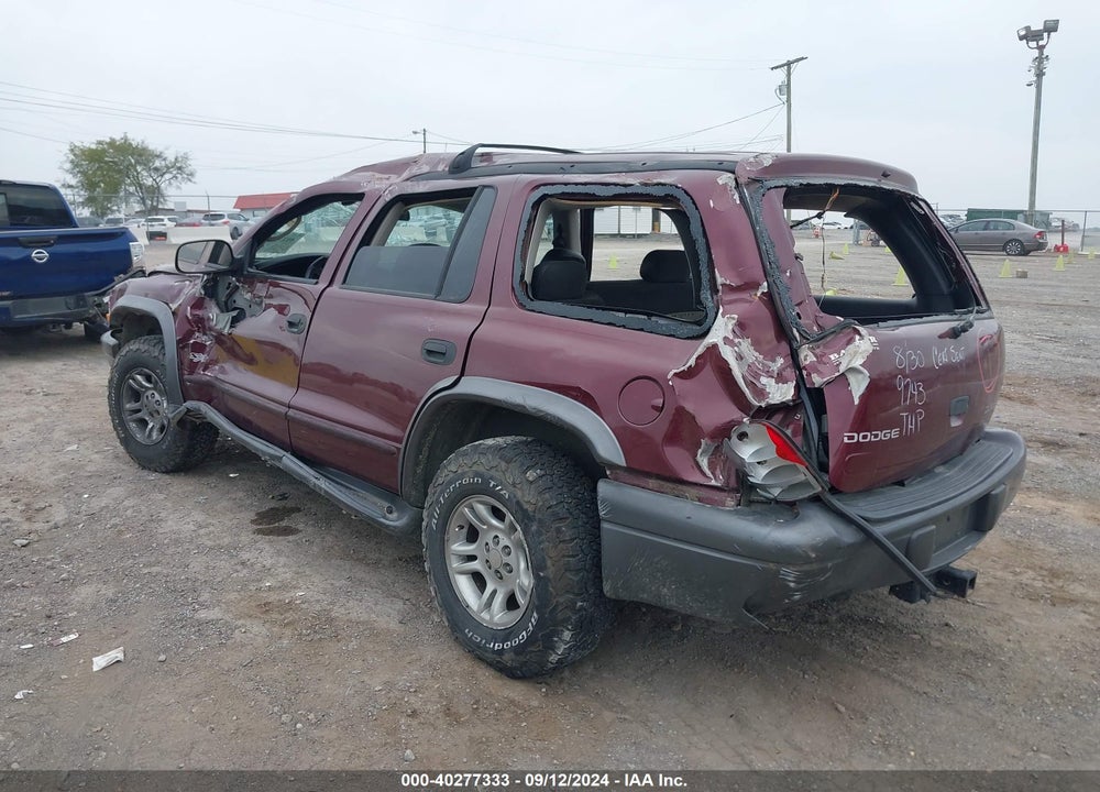 2002 DODGE DURANGO SPORT/SXT VIN: 1B4HR38N72F212868