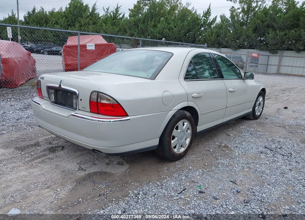 2004 LINCOLN LS VIN: 1LNHM86S04Y636516