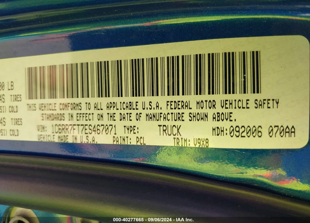 2014 RAM 1500 EXPRESS VIN: 1C6RR7FT7ES467071