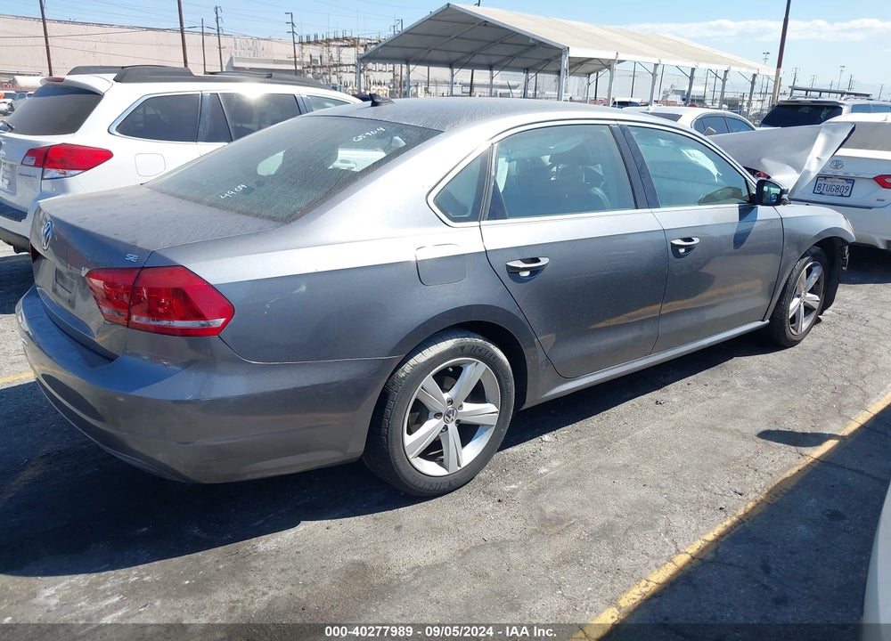 2013 VOLKSWAGEN PASSAT 2.5L SE VIN: 1VWBP7A34DC124909