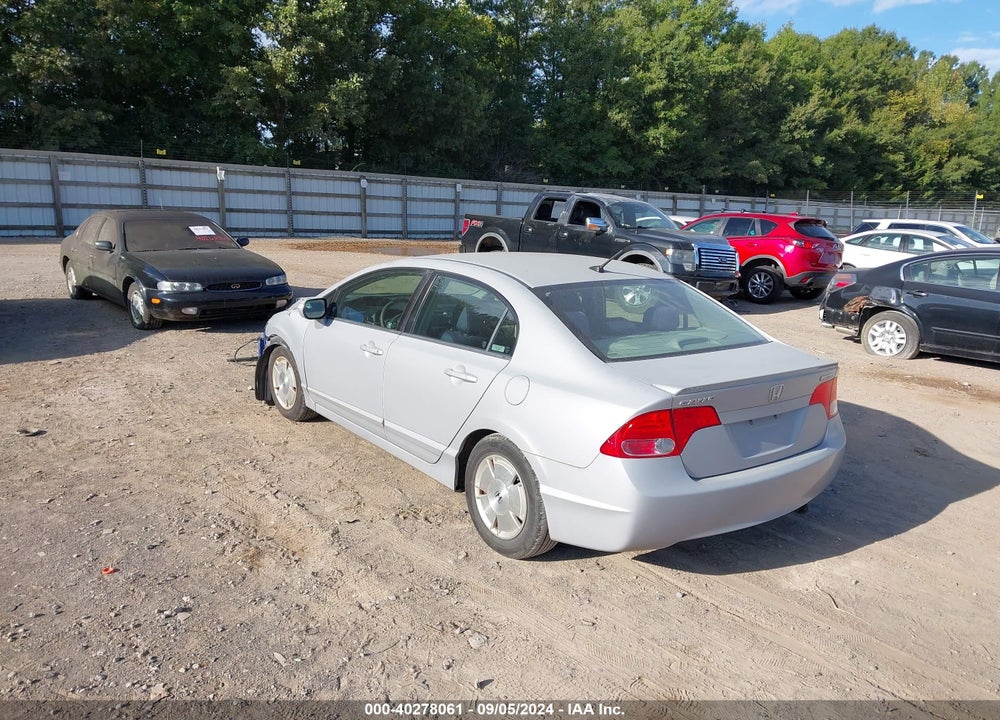 2008 HONDA CIVIC HYBRID VIN: JHMFA36218S017972