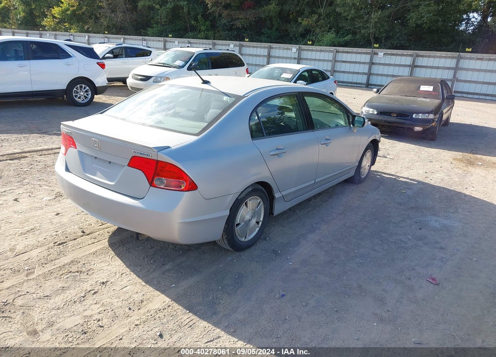 2008 HONDA CIVIC HYBRID VIN: JHMFA36218S017972