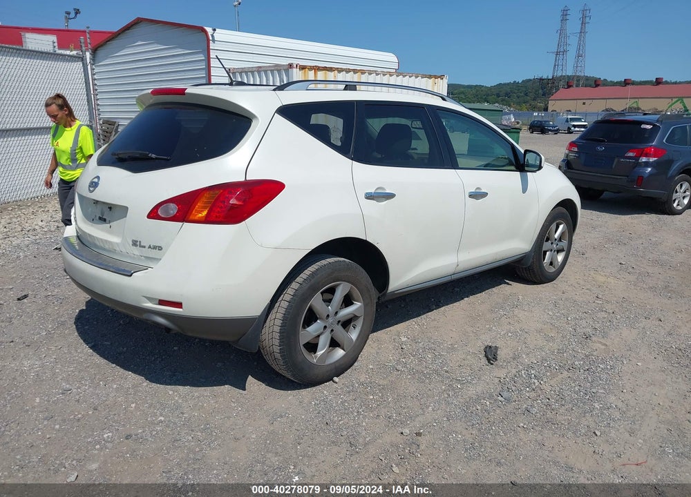 2010 NISSAN MURANO SL VIN: JN8AZ1MW6AW140619