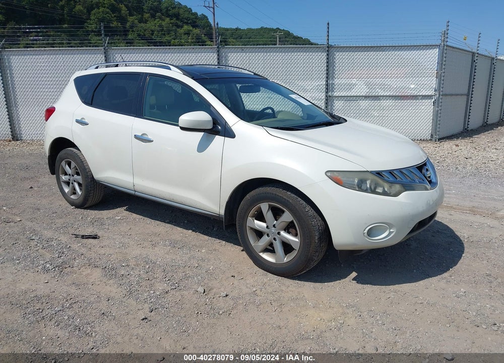 2010 NISSAN MURANO SL VIN: JN8AZ1MW6AW140619