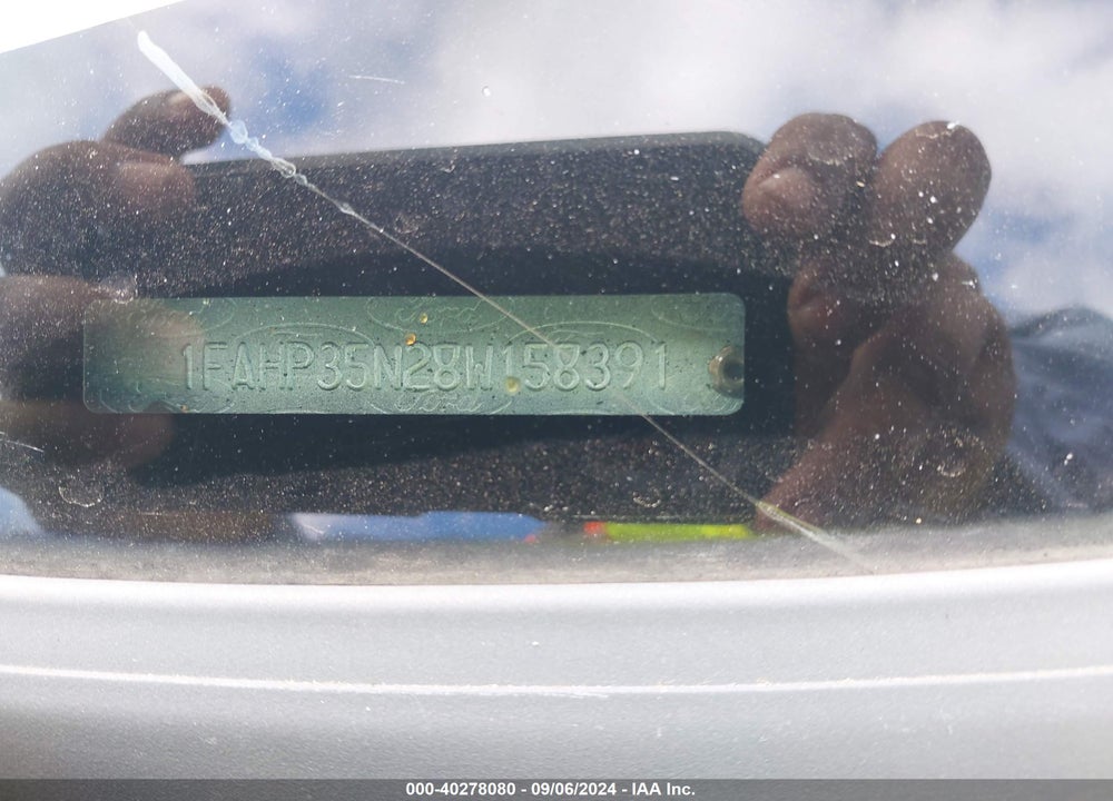 2008 FORD FOCUS SE/SES VIN: 1FAHP35N28W158391