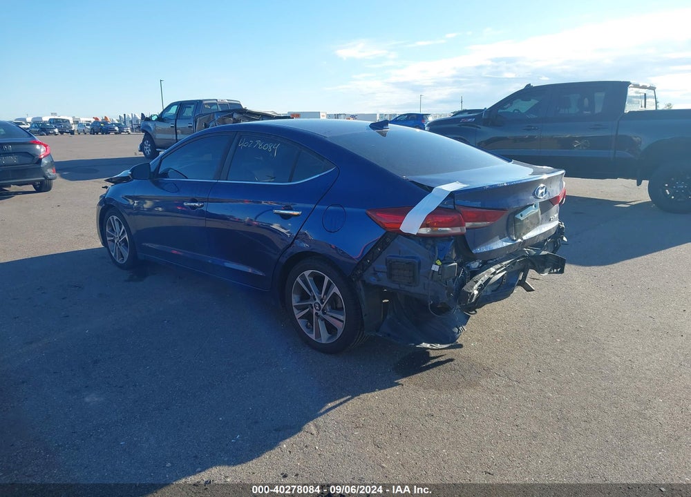 2017 HYUNDAI ELANTRA LIMITED VIN: 5NPD84LF6HH028031