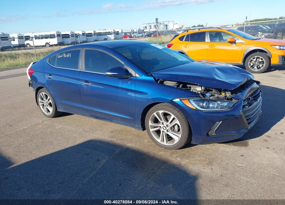 2017 HYUNDAI ELANTRA LIMITED VIN: 5NPD84LF6HH028031