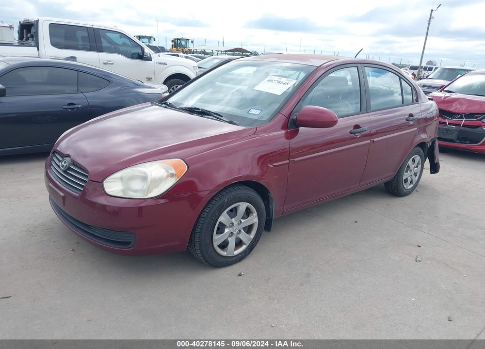 2009 HYUNDAI ACCENT GLS VIN: KMHCN46C89U357273