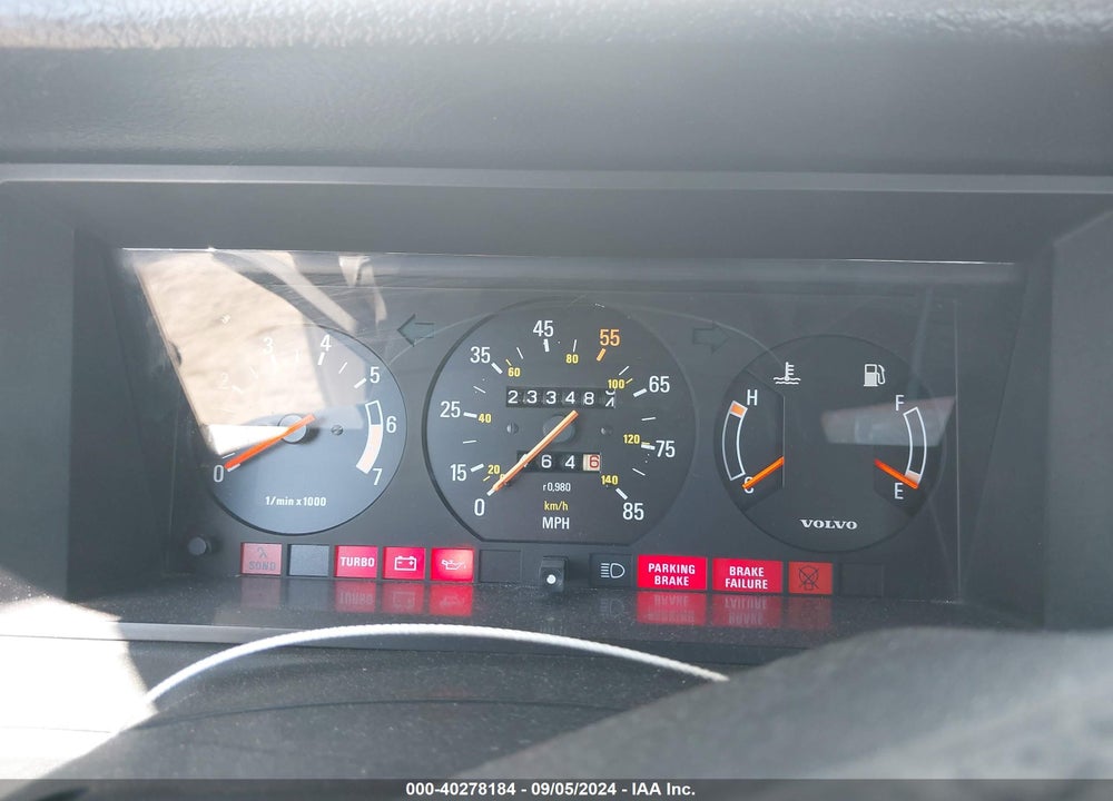 1983 VOLVO 242 GLT VIN: YV1AX4721D2234957