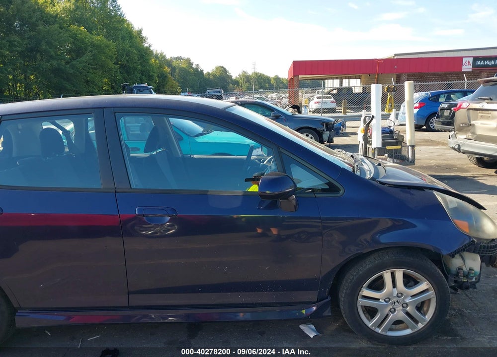 2008 HONDA FIT SPORT VIN: JHMGD38618S050837