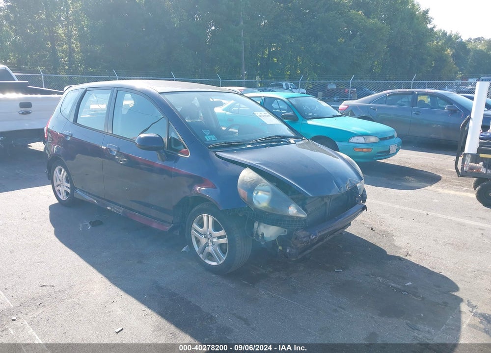 2008 HONDA FIT SPORT VIN: JHMGD38618S050837