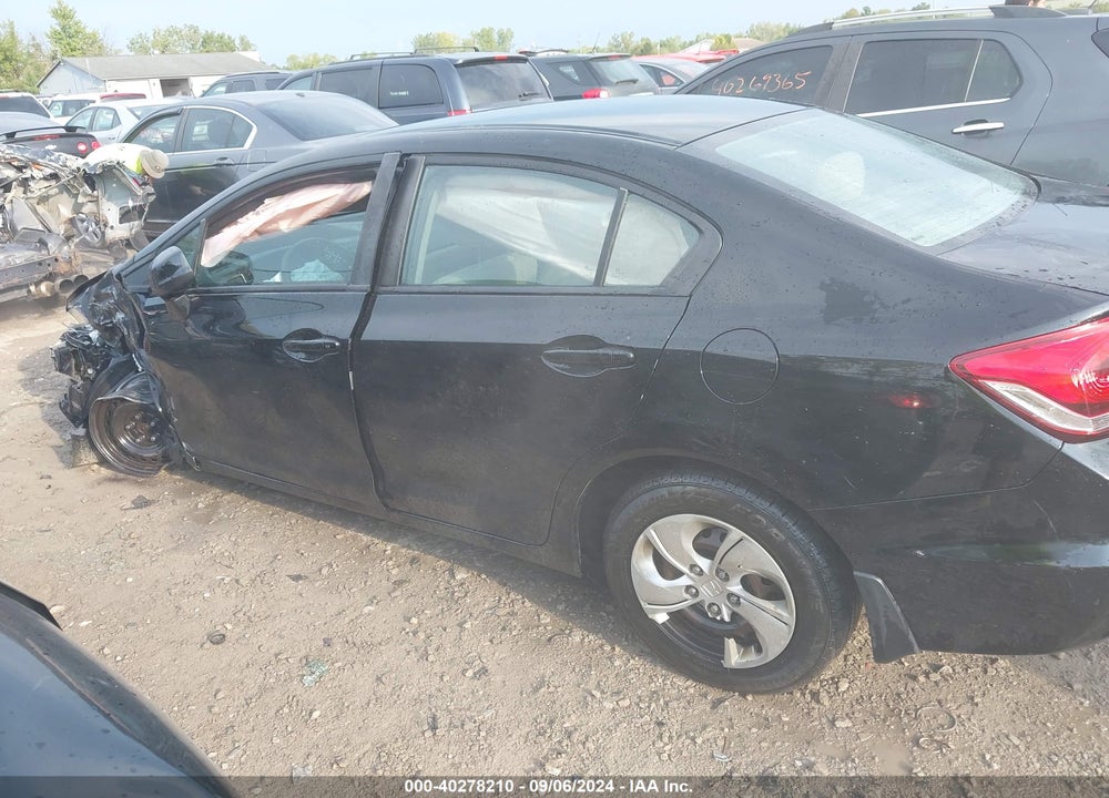 2013 HONDA CIVIC LX VIN: 19XFB2F55DE081660