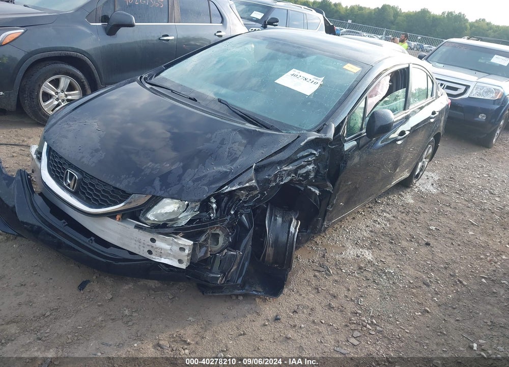 2013 HONDA CIVIC LX VIN: 19XFB2F55DE081660
