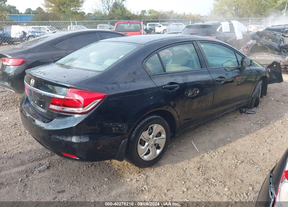 2013 HONDA CIVIC LX VIN: 19XFB2F55DE081660