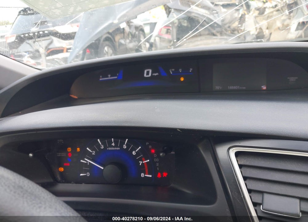 2013 HONDA CIVIC LX VIN: 19XFB2F55DE081660