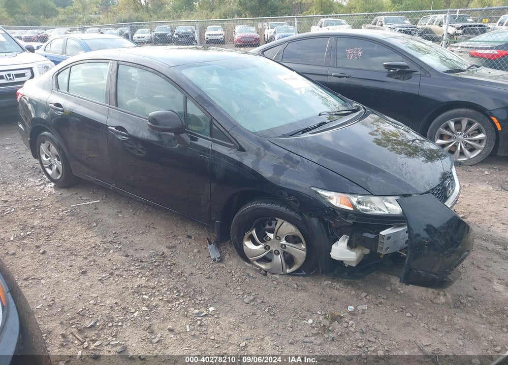 2013 HONDA CIVIC LX VIN: 19XFB2F55DE081660