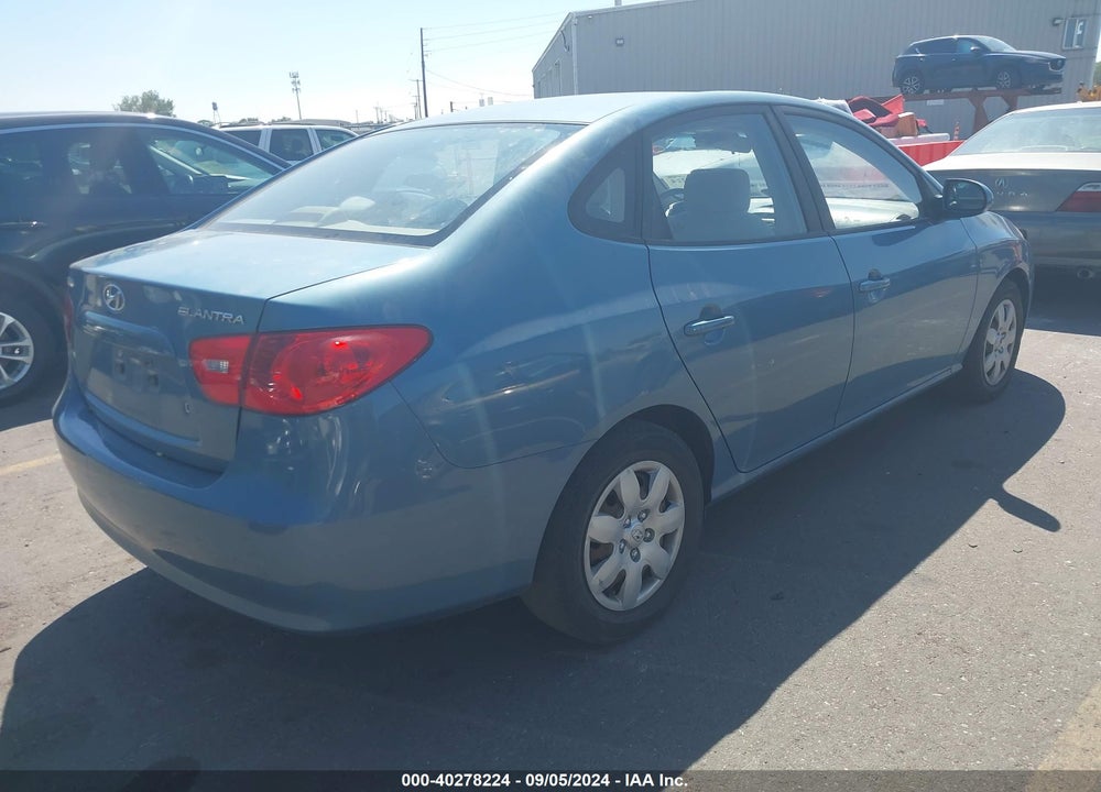 2007 HYUNDAI ELANTRA GLS/LIMITED/SE VIN: KMHDU46DX7U111564