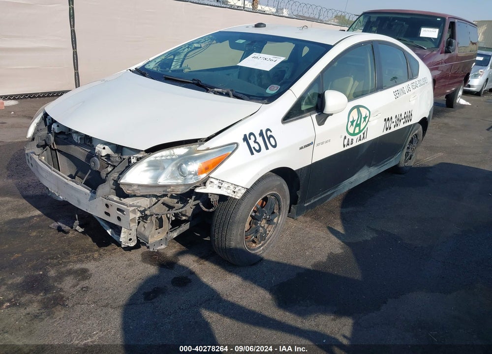 2011 TOYOTA PRIUS TWO VIN: JTDKN3DU6B0321505