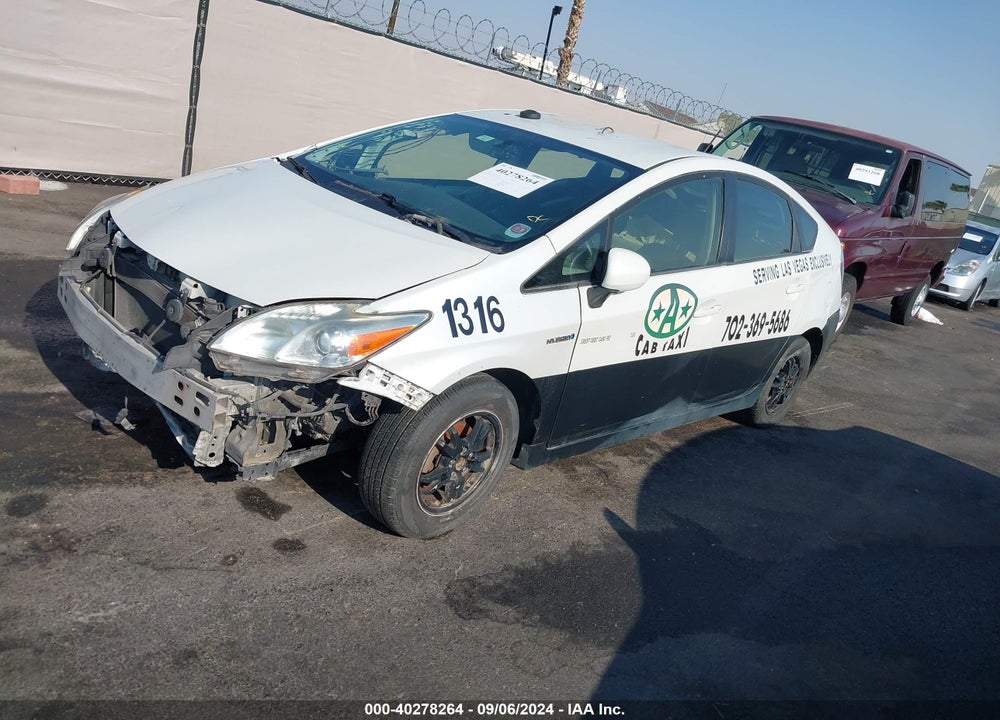 2011 TOYOTA PRIUS TWO VIN: JTDKN3DU6B0321505