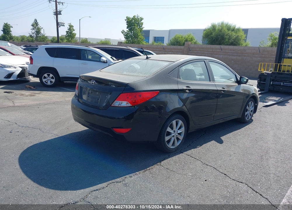 2013 HYUNDAI ACCENT GLS VIN: KMHCU4AE2DU378009