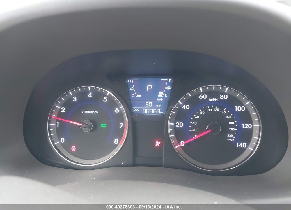 2013 HYUNDAI ACCENT GLS VIN: KMHCU4AE2DU378009