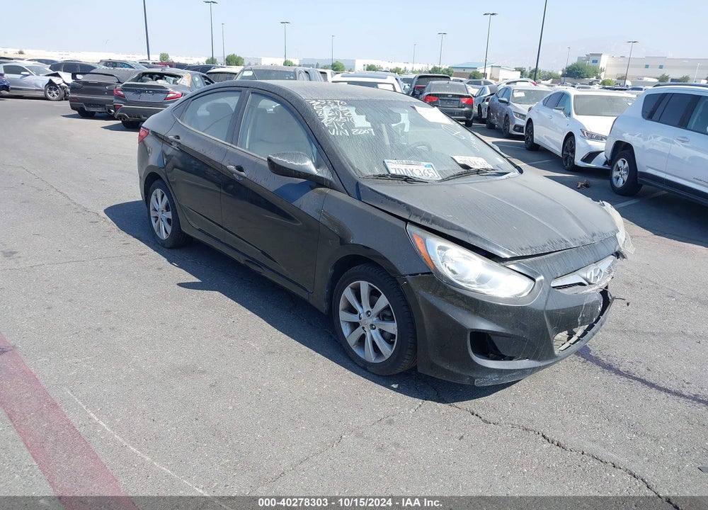 2013 HYUNDAI ACCENT GLS VIN: KMHCU4AE2DU378009