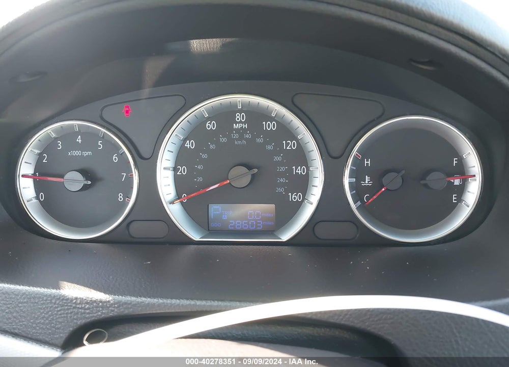 2009 HYUNDAI SONATA GLS VIN: 5NPET46C99H443270