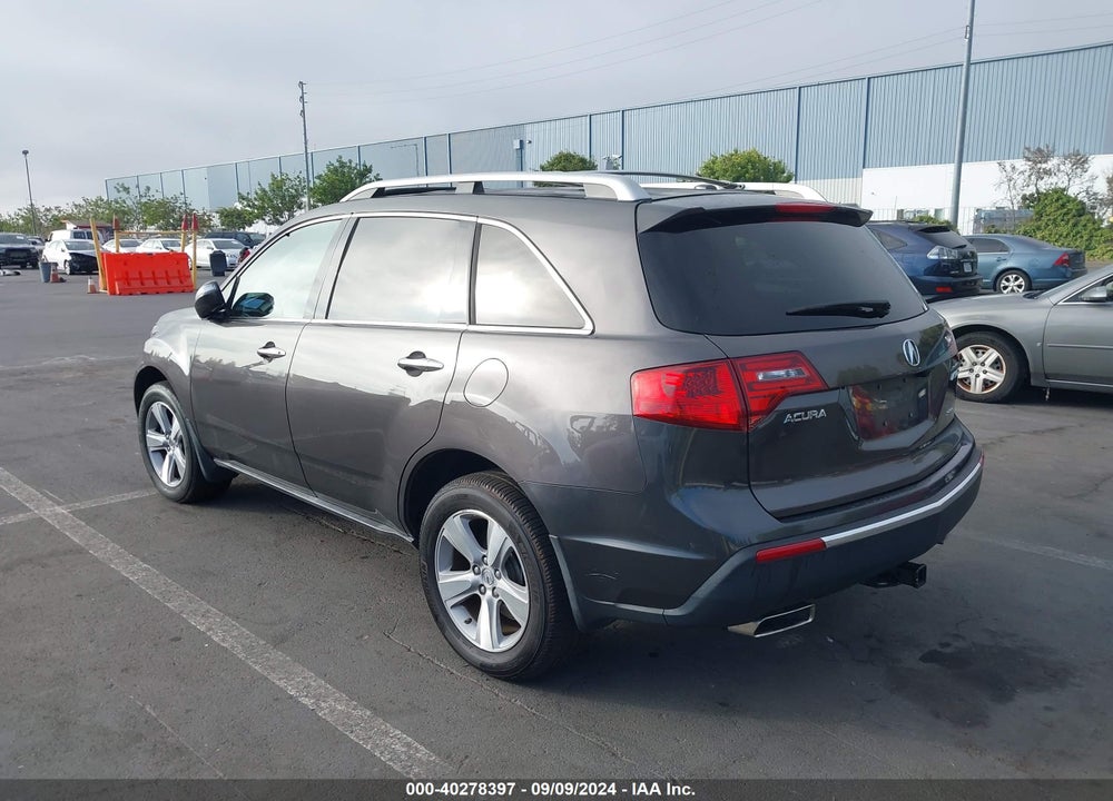 2011 ACURA MDX TECHNOLOGY PACKAGE VIN: 2HNYD2H62BH517529