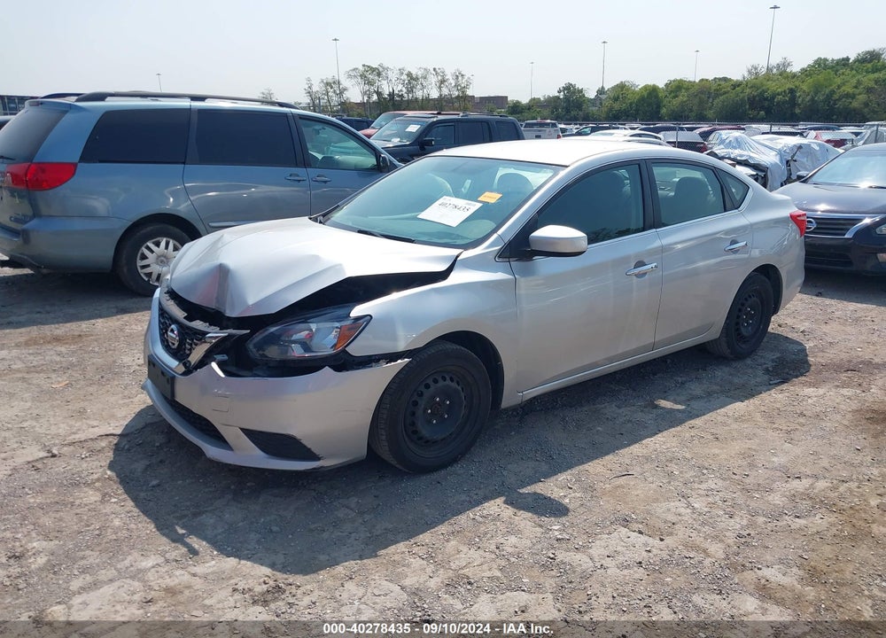 2017 NISSAN SENTRA SV VIN: 3N1AB7AP5HY353258