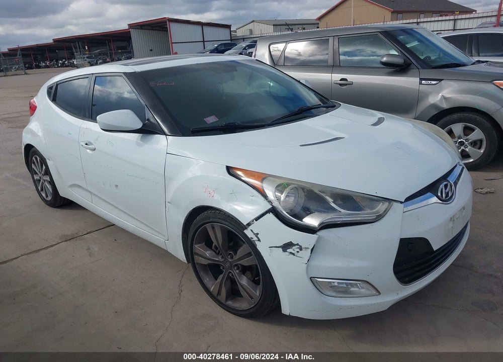 2012 HYUNDAI VELOSTER BASE W/GRAY VIN: KMHTC6AD9CU054687