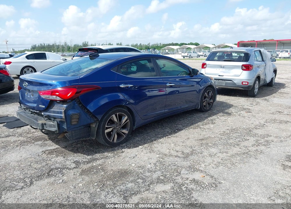 2015 HYUNDAI ELANTRA LIMITED VIN: 5NPDH4AE0FH563718