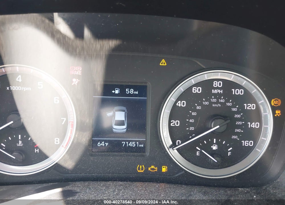 2019 HYUNDAI SONATA SE VIN: 5NPE24AFXKH807108
