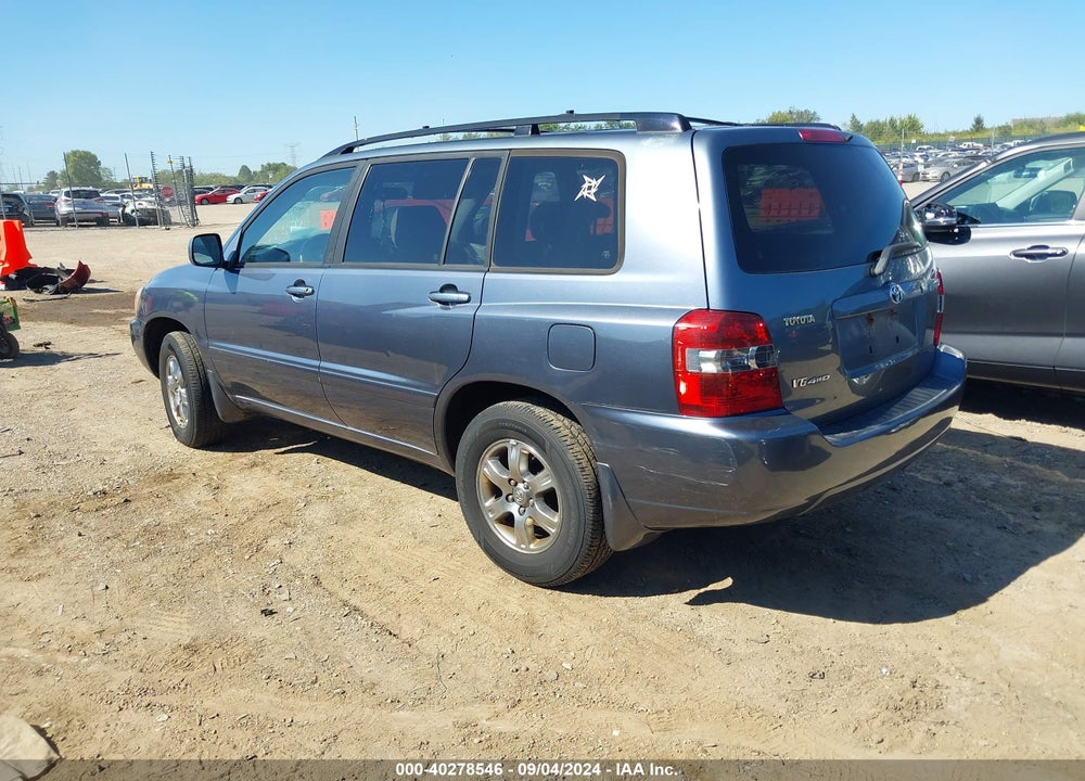 2005 TOYOTA HIGHLANDER V6 VIN: JTEEP21A750122765