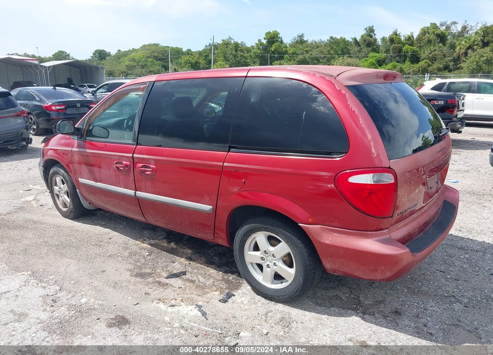 2007 DODGE CARAVAN SXT VIN: 1D4GP45R77B149807