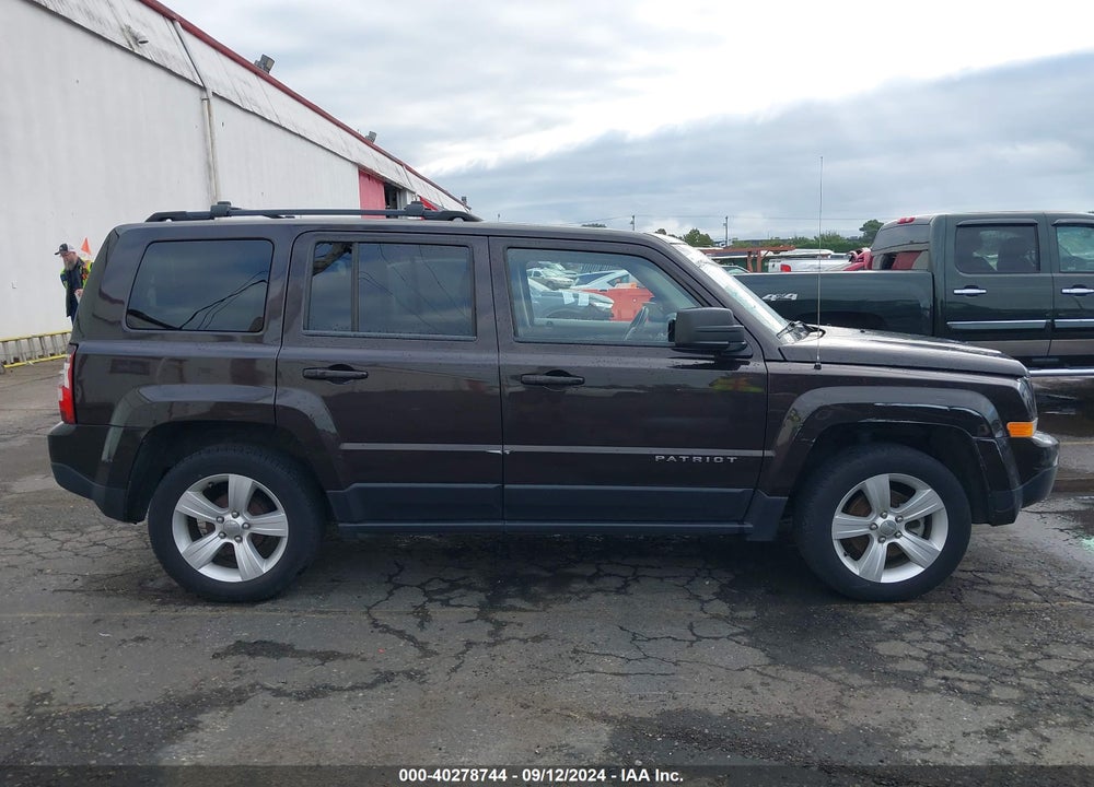 2014 JEEP PATRIOT LATITUDE VIN: 1C4NJPFA8ED608635